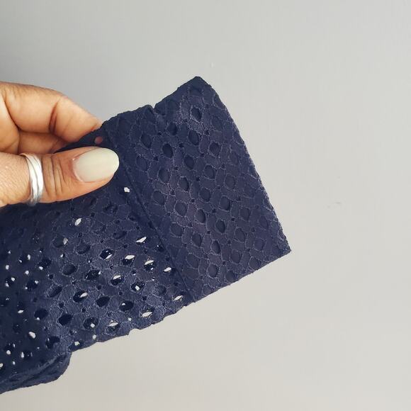 denim & co Black Netted Long Sleeve Button Down Shirt XS - Picture 4 of 7